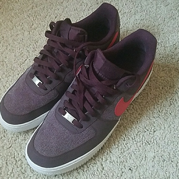 Nike Air Force Love Burgandy sz 12 releases 2012 - Picture 1 of 5